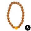 Buddhist Germanium Prayer Bead Bracelet (Large) (Brown)