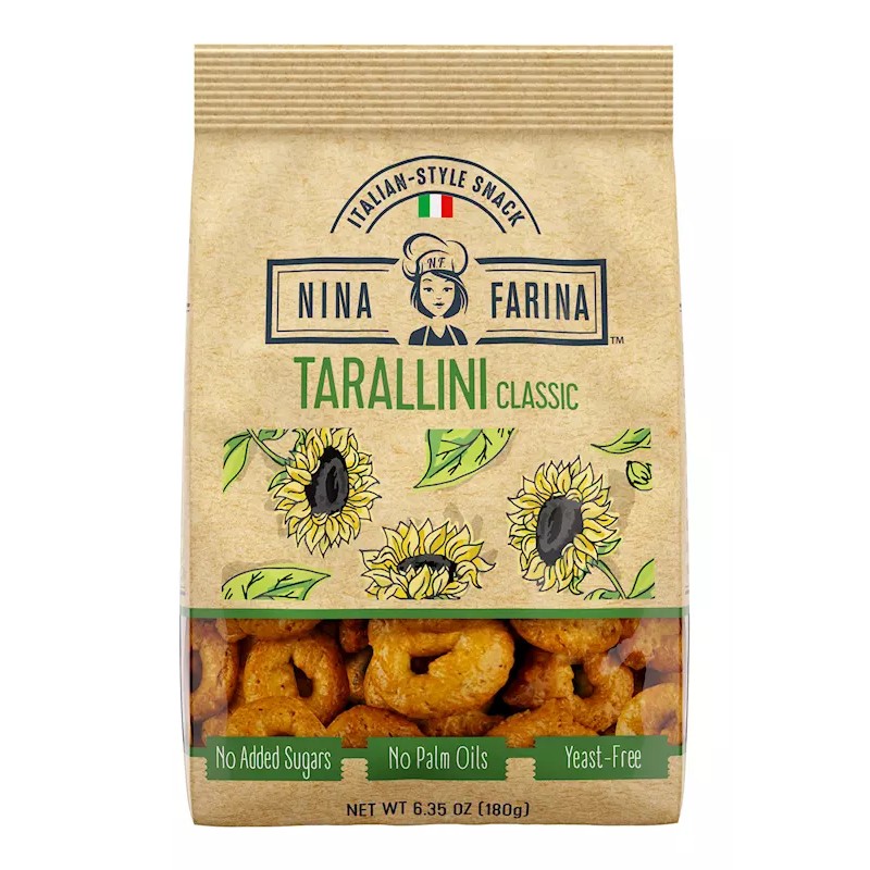 NINA FARINA Tarallini Variety Pack - 6.35oz/each bag (9-Pack)