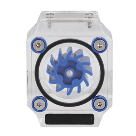 LSJ XGA Water Flow Meter Computer Cooling System Acrylic Water Flow Rate Indicator G1/4in(Blue )