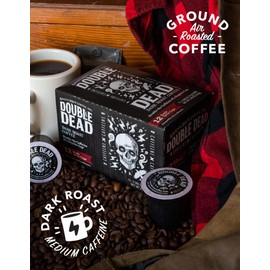 Raven’s Brew Coffee High Caffeine Dark Roast K-Cup Compatible Single Serve Pods — Double Dead 12ct
