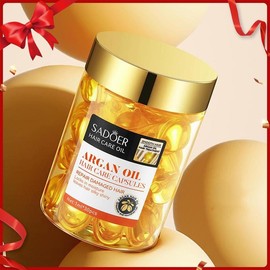 Argan Oil Hair Capsule, 30pcs/box Potable Hair Oil, Healthy Hair Penetrates Root to Tip, Revitalizes Hair, Hair Care & Styling Product - Colour: Multicolor, Specification: one-size