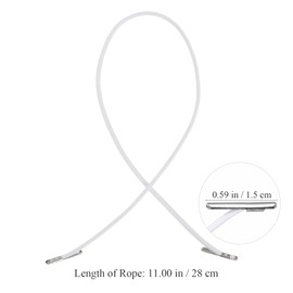 Tofficu Elastic Barbed Cords for Mask Menus Mask Elastic Toggle Round String for Crafting and Hanging