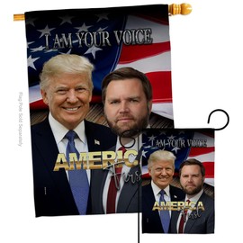 Trump Flag Trump Vance Flag MAGA 2024 Set Wall Hanging Home Voice America First Poster Lawn Garden Outdoor Patriotic Patio Decoration, Republican Gifts Made in USA
