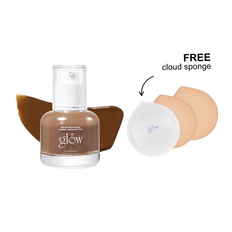 [glow] glow breathable blemish balm: lightweight & hydrating, skincare-like, medium-coverage