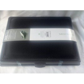 Lapdesk Mind Reader Portable Folding Laptop Lap Desk Bed Table with Extra Storage Black