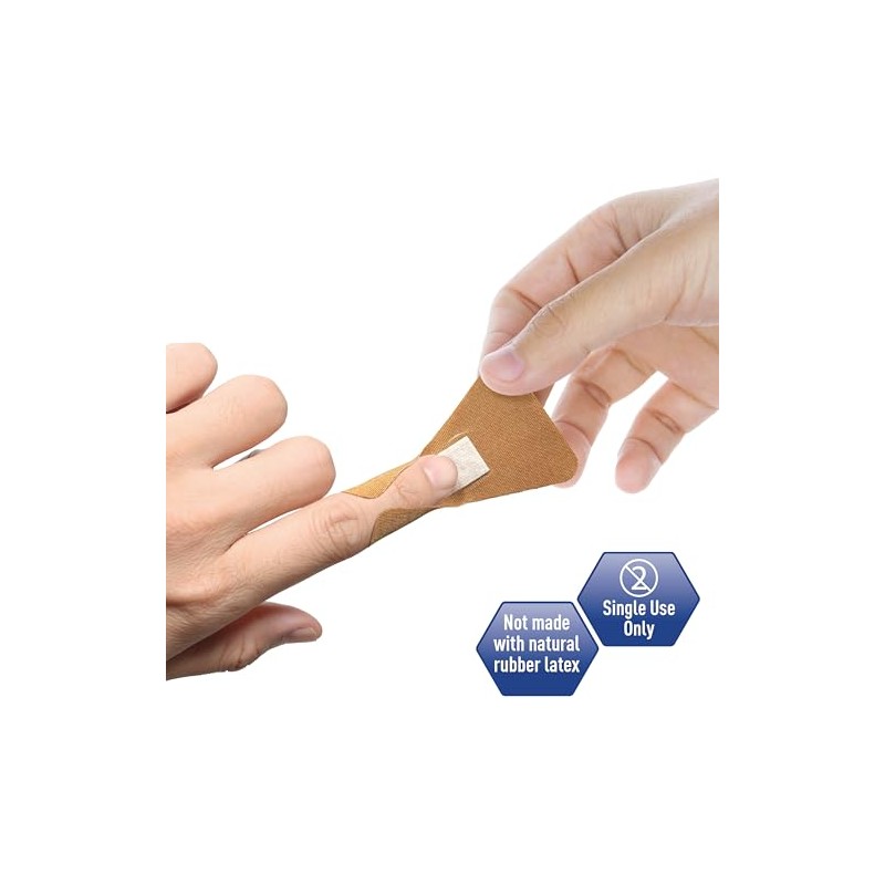 MED PRIDE Sterile Fingertip Fabric Bandages - 100 Count