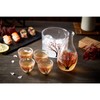 DUJUST Japanese Sake Set for 4, Handcraft Pink Cherry Blossoms