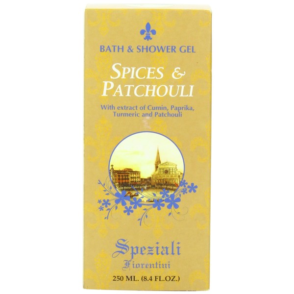 Speziali Fiorentini Bath/Shower Gel, Spice and Patchouli, 8.4 Ounce