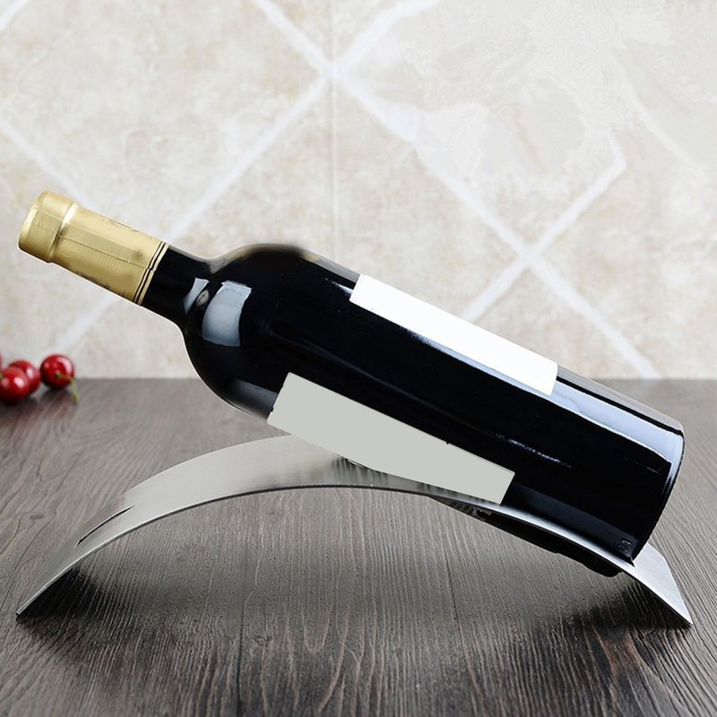 Wine Rack Stainless Steel Stable Wine Bottle Holder Stylish Elegant
