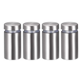 sourcing map Pack of 4 5/8 Diameter x 1 5/8 Inch (16 x 32 mm) Spacer Screws Wall Mount Signs Holder Acrylic Glass Nails