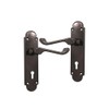 Infinity Decor Victorian Scroll Curved Lever Lock Door Handle on