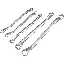 KUNZER 7SLS05 Special Spanner Set - 5-Piece Double Ring Spanner Set 6-15 mm in Roll Bag