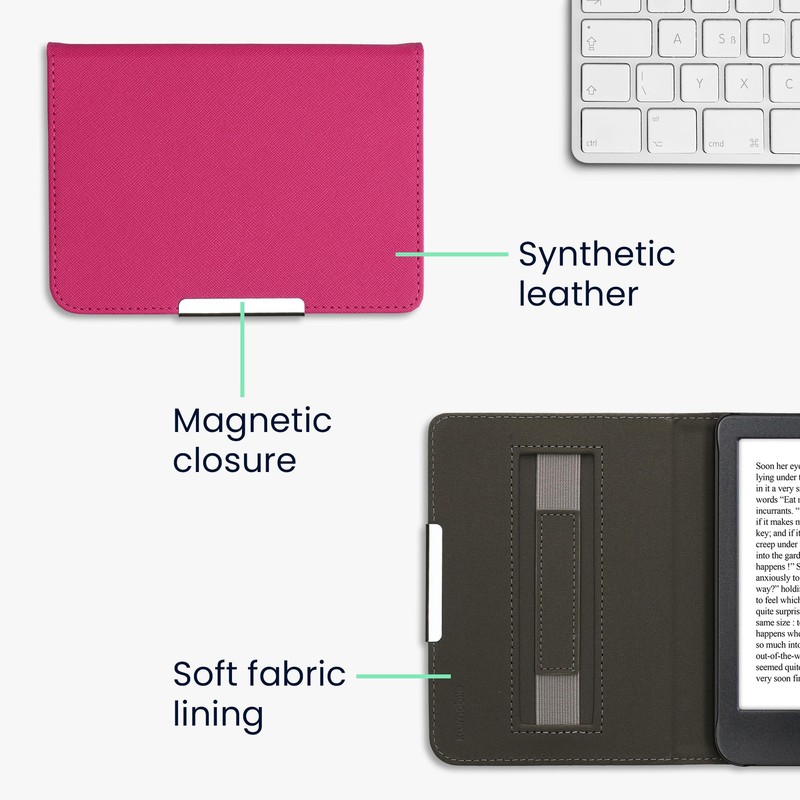 kwmobile Flip Case Compatible with Kobo Clara BW/Clara Colour/Tolino Shine