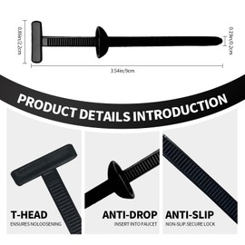 100Pcs Nylon Universal Cable Tie Buckle,Heavy Duty Self-Locking Zip Ties Holder,Multipurpose Plastic Cable Ties Tool,UV-Resistant Fasteners for Car Fender Trunk Repair,Home&Car Daily Repair