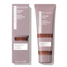 Revlon Illuminance Tinted Serum, Triple Hyaluronic Acid, Evens Out Skin Tone Over Time and Hydrates All Day, SPF 15, 605 Rich Mahogany, 0.94 fl oz.