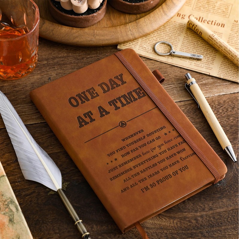 Gaillty Sobriety Gifts for Women Men Sobriety Journal Engraved Notebook