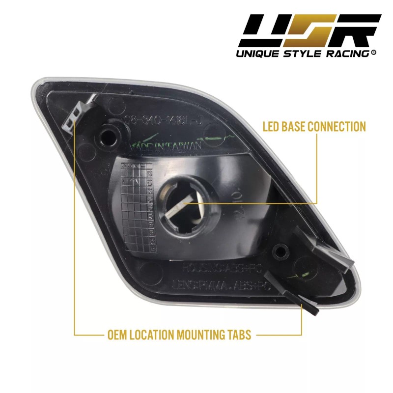 DEPO / Unique Style Racing (USR) White LED Clear Bumper