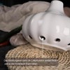 Acaino Ceramic Garlic Pot Garlic Storage with Lid and Ventilation