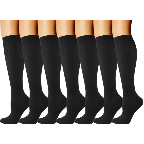 Compression Socks for Men & Women Circulation (7 Pairs) 15-20