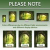 Bxpaitx Green Enchanted Forest Hookless Shower Curtain with Snap in