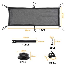 LongZYU Under Desk Cable Tray Flexible Cable Management Under Desk Black Finally Desk Cable Tidy Cable net with 6 holder 6 screws 10cable ties and 10 cable clips for Under Desk Cable Management
