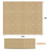 100 PCS Unbleached Parchment Paper, Perforated Square Liners for Cuisinart,