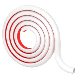 Halbrunde Kabelabdeckung, Selbstklebender Kabelkanal zum Verstecken von Kabeln, 15x10mm Flexible Kabelabdeckung für Kabel an Wand und Boden, 1m/3.28ft