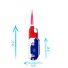 NIVEK Carrot Knife Lighter Refillable Red Flame Windproof Decompression Lighter