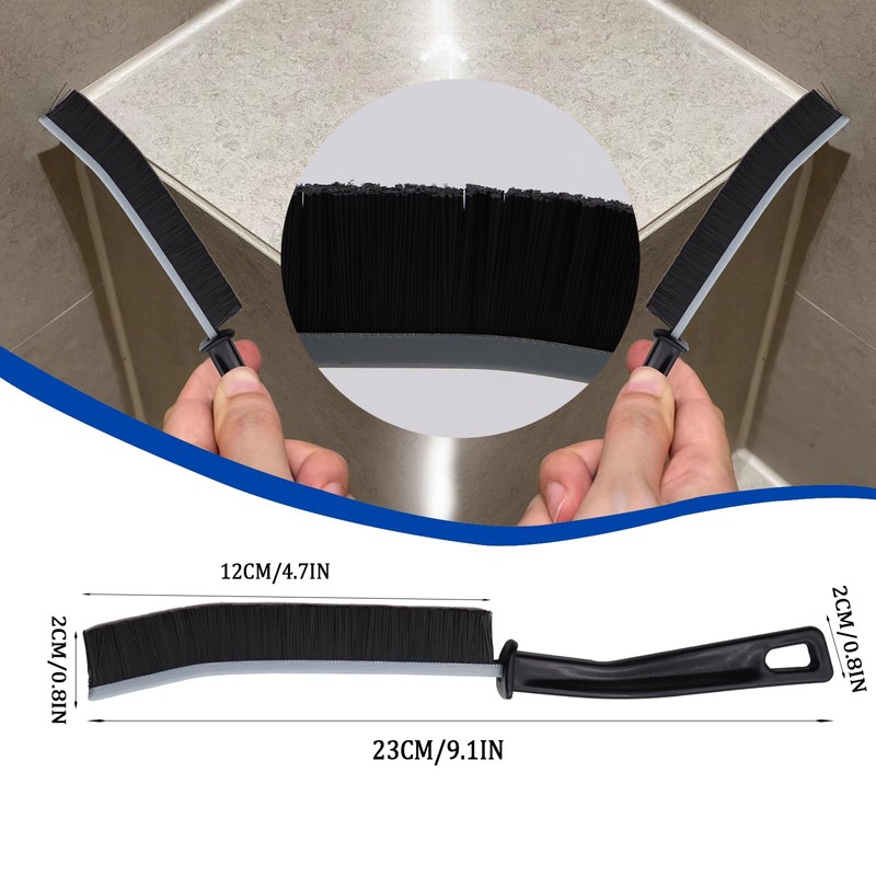 Yeria 6 Pieces Hard Bristle Corner Cleaning Brush, Gap Cleaning