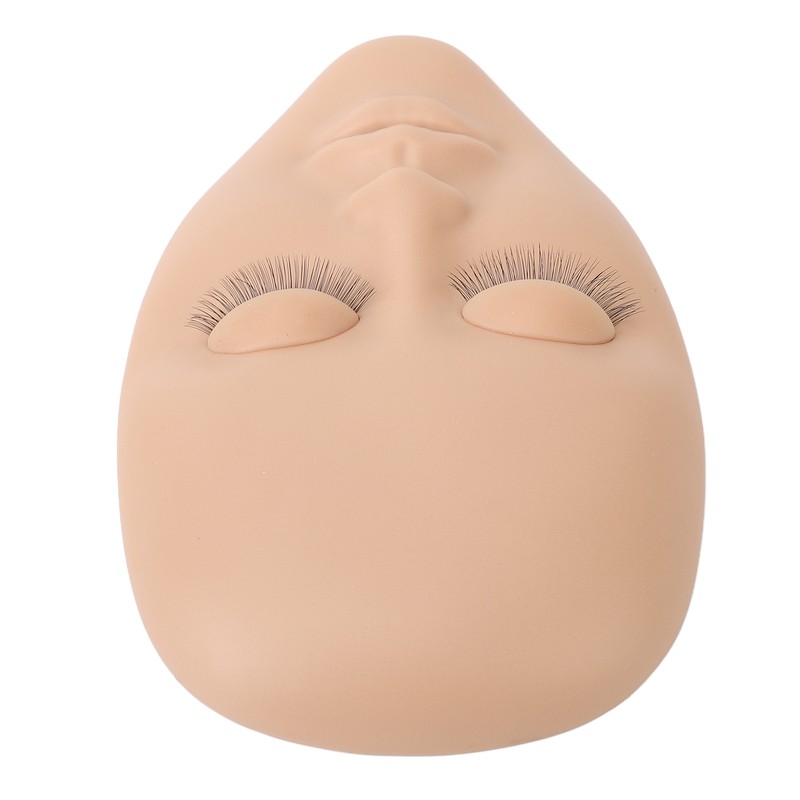 Lash Mannequin Head Reusable Soft Rubber 3D Effects Replaced Eyelids