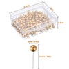 Map Tacks Push Pins Small Size 300 Packs (Gold, 1/5
