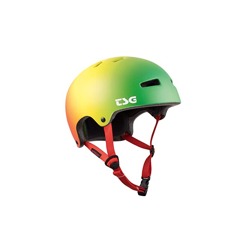 TSG Type: Unisex Superlight Bowl Helmet, Rasta, L