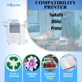 TK-8377 TK8377 Toner Cartridge High Yield Compatible Kyocera TK-8377K TK-8377C TK-8377M TK-8377Y Toner use for TASKalfa 3554ci Printer (Black:30,000 Pages,Cyan Yellow Magenta:20,000 Pages)