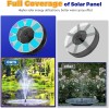 Kaniapu Floating Bird Bath Pump: Solar Vertical Fountain for Gardens,