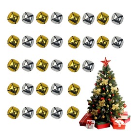 TANCUDER Pack of 100 Bells Christmas Bells Decorative Bells 12 mm Small Bell Mini Metal Bell for Crafts for Christmas Tree, DIY, Bracelet, Jewellery (Silver, Gold)