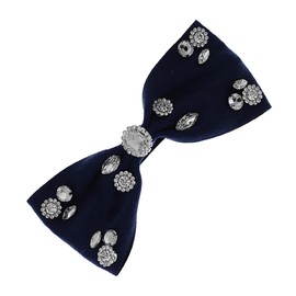 WOONEKY Elegant Bowknot Hairpin Rhinestones Hair Bow Clips for Women Girls for Parties Events
