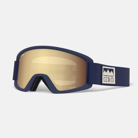 GIRO Dylan Ski Goggles - Snowboard Goggles for Women & Youth - Midnight Alps Strap with Amber Gold/Yellow Lenses