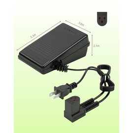 Replacement Singer Foot Pedal and Power Cord Compatible with Machine 5525 5528 6038 6105 6217 8834 9612 5050c 57817c 57820C 57825c 5817C 5825c 5830c