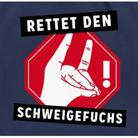 Shirtracer - Gym Bag Backpack - Teacher - Bags - Save the Fox of Silence, 03 Navy Blue