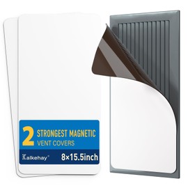2 Pack Strong Magnetic Vent Covers for Home Ceiling, 8x15.5 Inches Furnace Vent Cover for Steel Air Registers, Floor, Wall, RV, HVAC