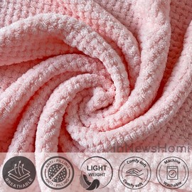 INNEWSHOMI Travel Essentials for Flying Airplane Blanket Neck Pillow Compact 35x66in with Bag Car Headrest Pillow for Road Trips Camping (Brown)