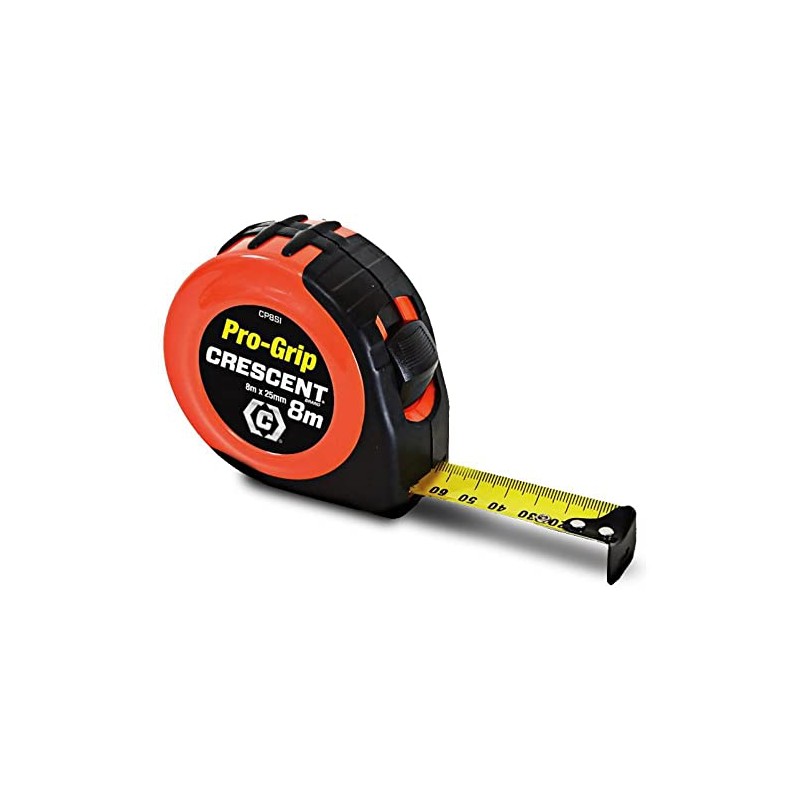 Crescent CP8SI Pro Grip Metric Tape, 8 Metre