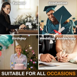 WOODAMORE Woodamore Share A Memory Card for Celebration Of Life Ideas - 50 Pcs Funeral Memorial Cards, Favorite Memory Box for Funeral Graduation Wedding, Funeral Keepsake for Celebration Of Life Decorations