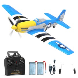 VOLANTEXRC 4CH RC Plane P51D Mustang, 2.4 GHz 4-Channel Remote Controlled Aircraft RTF Aerobatics Aerobatics Aerobatics Toy for Beginners, Children and Adults (New)