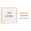 Stiles 122 2cm Standard Letters for Letter Boards, Plastic, Changeable