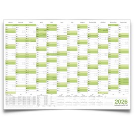 Kalenderoutlet ® DIN B1 Wall Calendar 2024, Wipe-Clean, XXL Year Planner, 100 x 70 cm, Includes 4 Markers and Sponge, Can Be Corrected with Moisture, Annual Calendar, Calendar 2024 in German Language