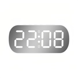 Lancoon Digital Small Alarm Clock with Temperature Date Night Mode 5 Levels of Brightness Adjustment Dual Alarm Snooze Desktop Simple for Home Bedroom Students Kids