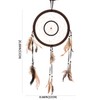 THY COLLECTIBLES 21" Traditional Brown Dream Catcher with Feathers Wall