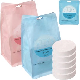10 Toallas de baño Desechables para Viajes, Toallas comprimidas de 27 x 55 Pulgadas, Secado rápido, ahorran Espacio |.Ideal para Camping, Senderismo, Gimnasio y hoteles. Baño desechable.