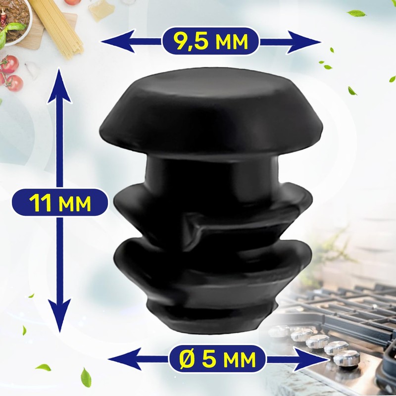 20 Pieces Rubber Feet for the Cooking Hob Grate with